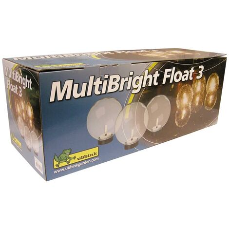 Boule lumineuse LED solaire Ubbink Multibright Solar Float - 25 cm