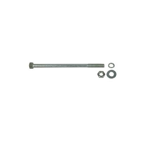 Boulon à tête hexagonale partiellement fileté avec écrou et rondelle - ø mm.12x210