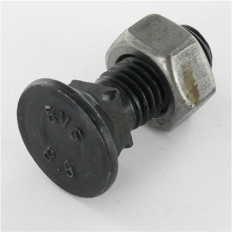 Boulon de charrue tfcc tête fraisée collet carré M14X35 Classe 8.8 Acier brut-25 pièces