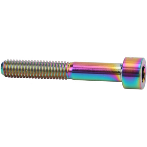 Boulon en titane M6x40 pour fixation de cintre de vélo, vis de réparation résistante et légère.