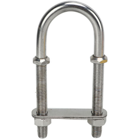 Boulon en U en acier inoxydable 316 M12 pour équipement marin, avec écrou et rondelle - Pièces bateau