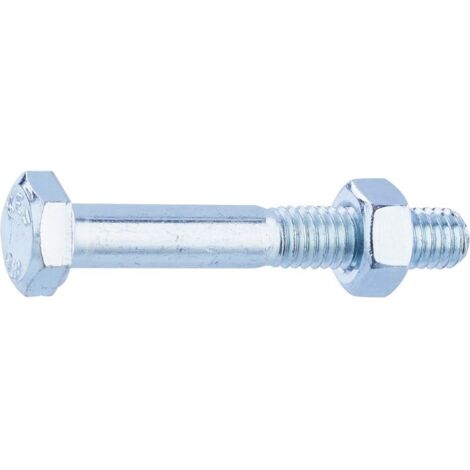 Boulon - Fixpro - Tête hexagonale - Acier zingué - Classe 8.8 - 6 x 30/18 mm - Boîte de 100