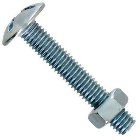 Boulon poêlier en acier zingué 5x16mm 16 pièces