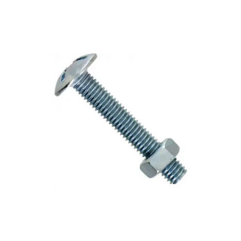 Boulon poêliers AZI 6x70mm, 9 pièces.