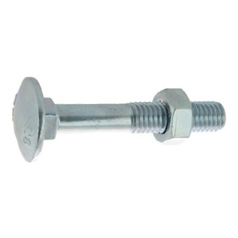 Boulon pour bois à tête ronde collet carré Japy classe 4.8 DIN 603 555 12X130 boîte de 10 ULTIMA 80412130