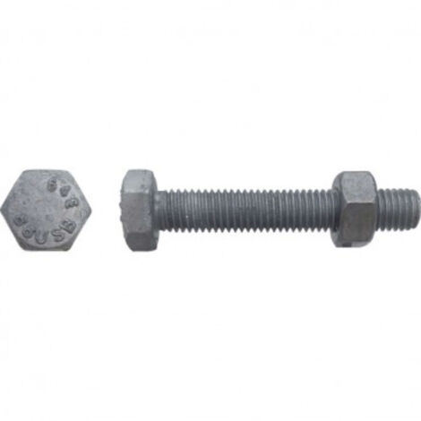 Boulon SB tête hexagonale 14 x 30 mm Galvanisé - Boite de 50 pcs - SB881403009B