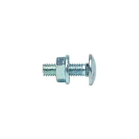 boulon tete ronde 6 x 20 mm avec collet carré - par 100