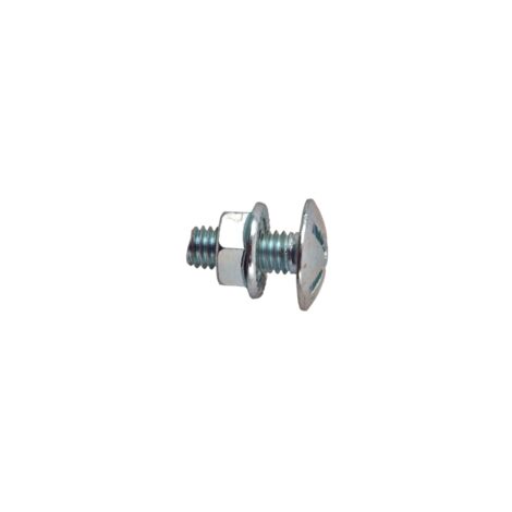 boulon tête ronde - large - avec écrou - 6 x 20 boite de 100
