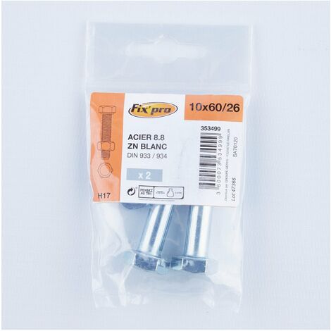Boulon Th 8.8 Az M 10x60 /2
