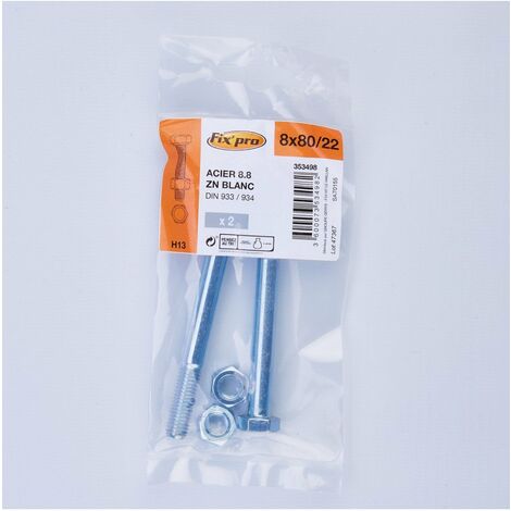 Boulon Th 8.8 Az M 8x80 /2