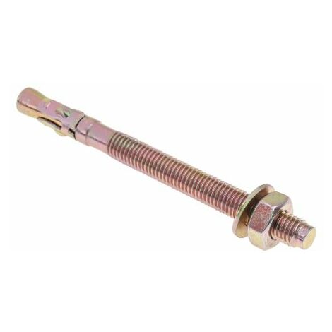 Boulon traversant RS PRO en Acier au carbone M10mm, 10mm x 120mm ( Prix pour Paquet de 20 )