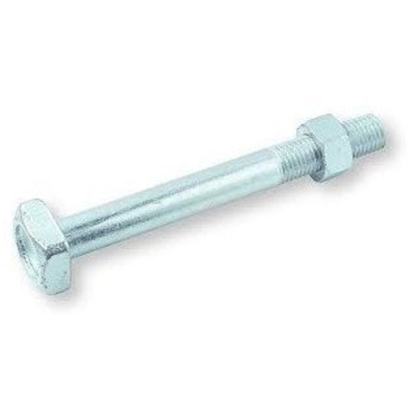 Boulon (vendu avec Ecrou) Charpente M18X350 Tête carrée 30X30X13 Acier zingué-5 pièces