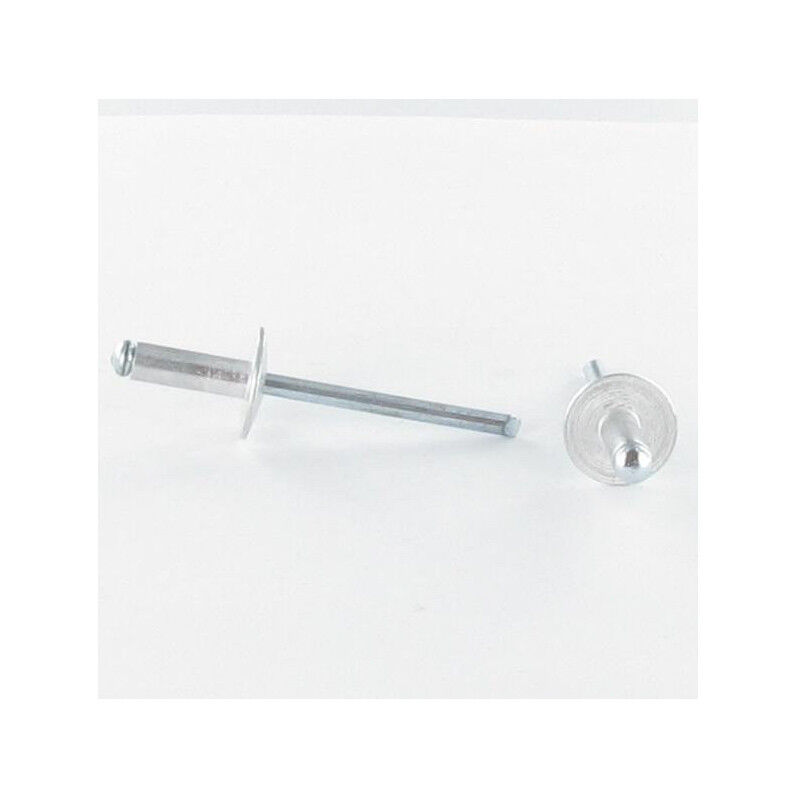 Rivet aveugle Aluminium Tige acier 4.8X35 Epaisseur de serrage 25A30 Tête large ALX-100 pièces