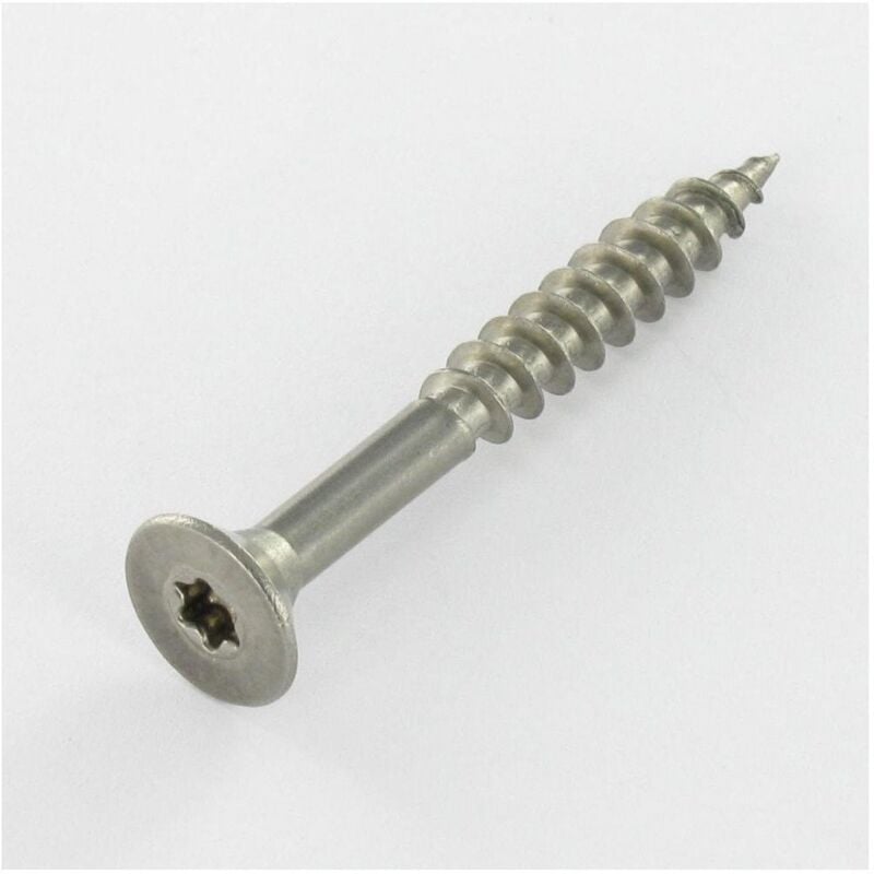 Vis Express - vba Vis bois agglo Inox A2 Tête fraisée tf 6X80 Filetée sur 50 torx T25-100 pièces