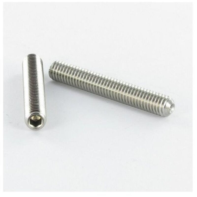Vis métaux Sans tête six pans creux (sthc) Clé de 3 HC3 M6X10 Bout cuvette Acier zingué Frein filet-1000 pièces