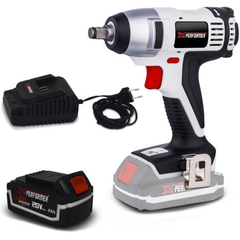 Boulonneuse à batterie 20V X-Performer XPIW20LI - Lampe LED - Couple: 180Nm + Batterie 4 Ah et chargeur inclus