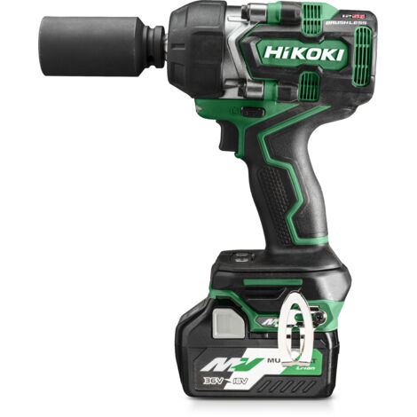 Boulonneuse à choc 770Nm 36V Multi Volt 2,5Ah Brushless carré 1/2" IP56 HitCase HIKOKI WR36DEWRZ