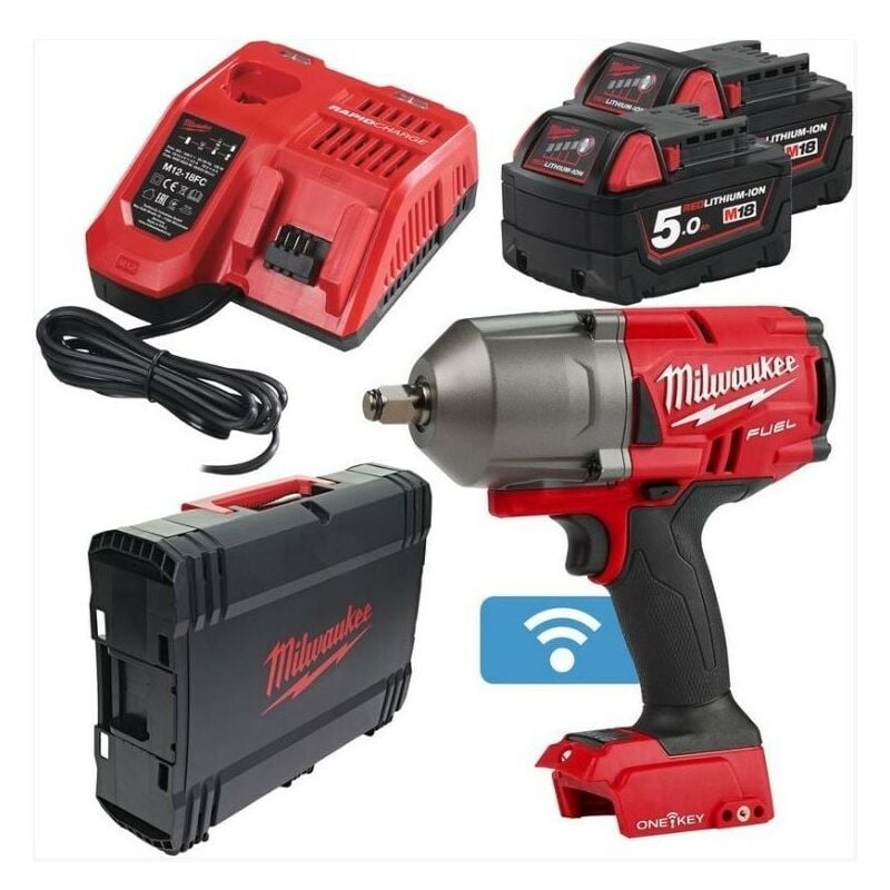 Milwaukee - M18 ONEFHIWF34-502X Boulonneuse 18V Li-Ion 3/4 1627 Nm (2x5,0 Ah) en hd Box - 4933459730