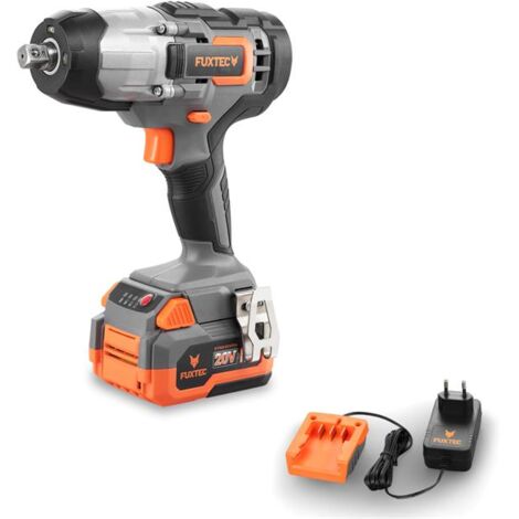 Boulonneuse à choc sans fil 20V - FUXTEC - FX-E1IW20 SET avec 1 x batterie 4Ah, 1 x chargeur 1A