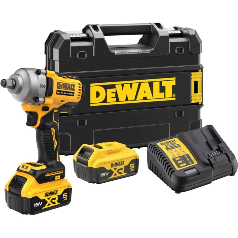 Dewalt - Boulonneuse à chocs ½" 812 Nm 18V DCF891P2T-QW Brushless avec coffret et 2 batteries