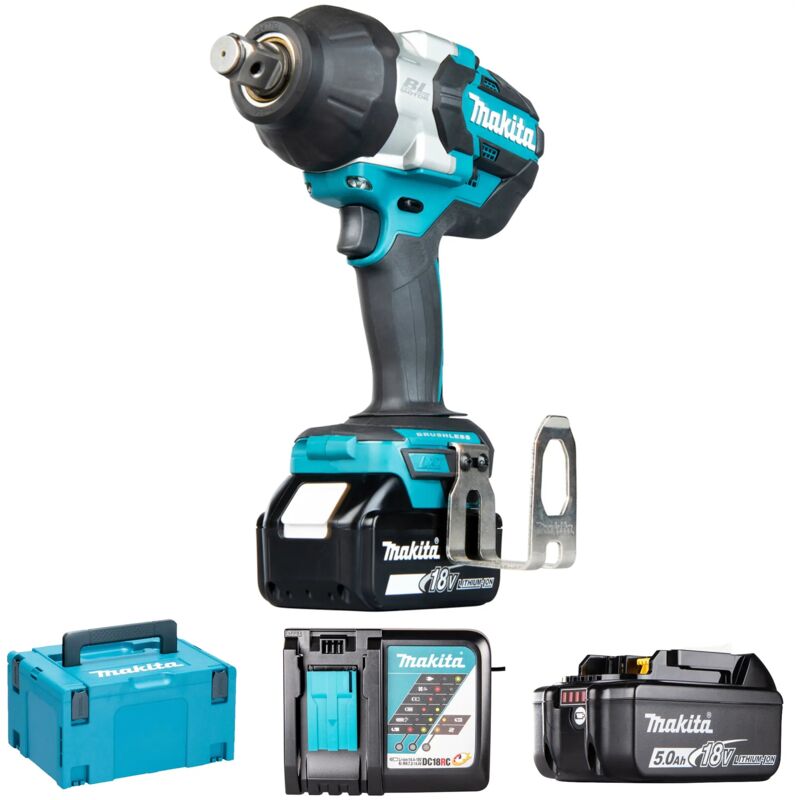 Boulonneuse À Chocs Makita DTW1001RTJ – 18V, 1050 Nm, Moteur Brushless - vue 2