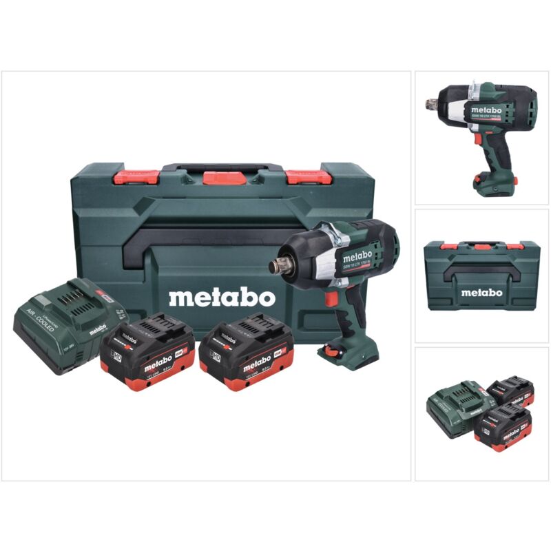 Boulonneuse à chocs 18V 1750 Nm 3/4' (2x8,0 Ah) ssw 18 ltx 1750 bl en Metabo x Metabo 602402810