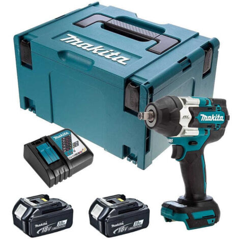 Boulonneuse à chocs 18V LXT 700 Nm 1/2″ (2×3,0 Ah) en MAKPAC – MAKITA DTW700RFJ
