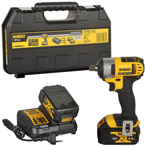 Boulonneuse à chocs ½” 203 Nm 18V DEWALT DCF880M2 avec 2 batteries 4,0 Ah
