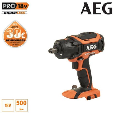 Boulonneuse à chocs brushless AEG 18V - sans batterie ni chargeur BSS 18C12ZBL-0