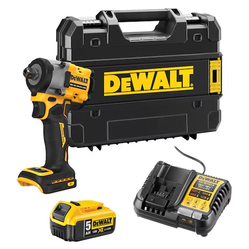 Dewalt - Boulonneuse à chocs compacte ½'' 406Nm 18V DCF922P1-QW avec coffret et 1 batterie