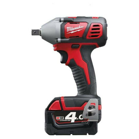 Boulonneuse à chocs compacte MILWAUKEE M18 BIW12-402C - 2 batteries 18V 4.0Ah - 1 chargeur M12-18FC 4933443607