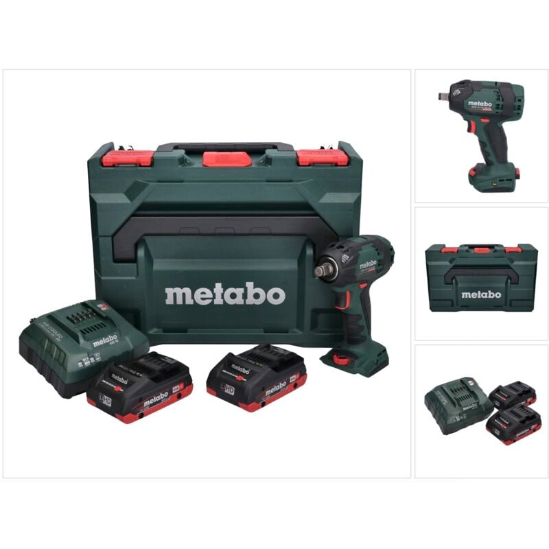 Boulonneuse à chocs 18V 300 Nm 1/2' (2x4,0 Ah) ssw 18 ltx 300 bl en Metabo x Metabo 602395800