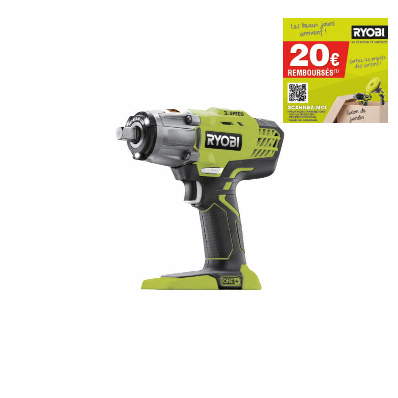 Boulonneuse à chocs Ryobi R18IW3-0 - 18V One+ - sans batterie ni chargeur