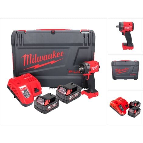 BOULONNEUSE À CHOCS MILWAUKEE COMPACTE 1/2' M18 FIW2F12-502X - 4933478444--