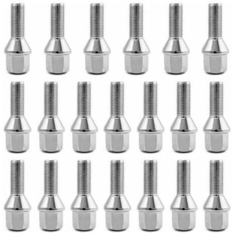 Boulons de roue , Goujon de roue , M12 X 1.25 , 28mm Shank , 60° Conical Bolts, Pack of 20-