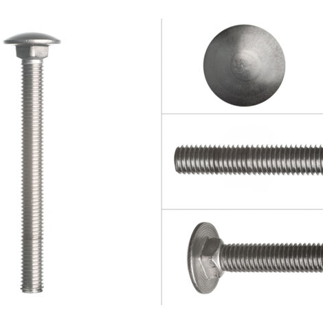 Boulons en acier inoxydable M10 x 110 mm - 25 pièces