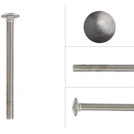 Boulons en acier inoxydable M10 x 120 mm - 25 pièces