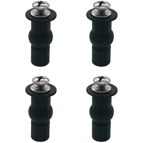 Boulons extensibles pour abattant de toilette en caoutchouc - Vis de fixation en acier inoxydable 304