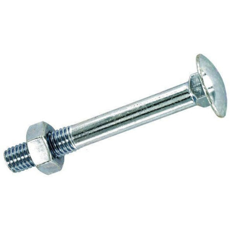 Boulons Tête Ronde Collet Carré Acier Zingué 7x70 - INVENTIV