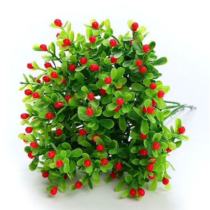 Dare Win Store - Bouquet 10 branches hauteur 22 cm-Rouge-22cm - Rouge