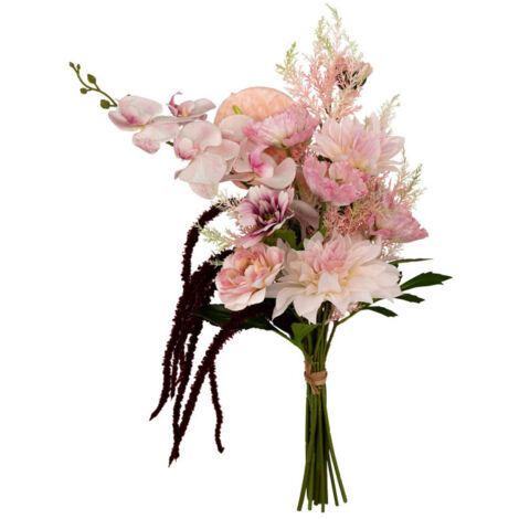 Bouquet Artificiel Composé "Wild Romance" 60cm Rose