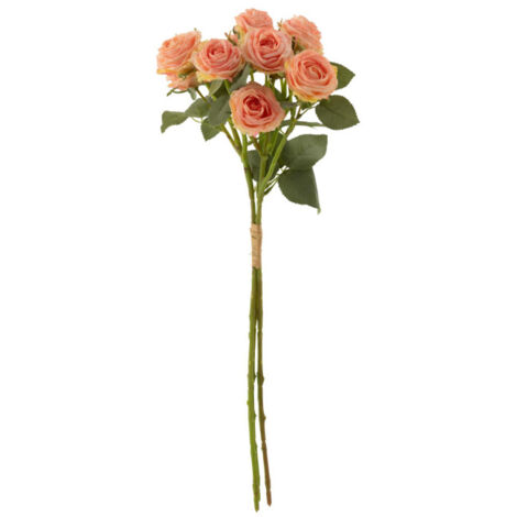 Bouquet de Fleurs Artificielles "12 Roses" 60cm Rose Clair