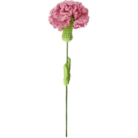 Bouquet de fleurs artificielles en laine tissée à la main - Œillets décoratifs pour embellissement intérieur