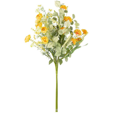 Bouquet de Fleurs Artificielles "Mixtes" 85cm Jaune