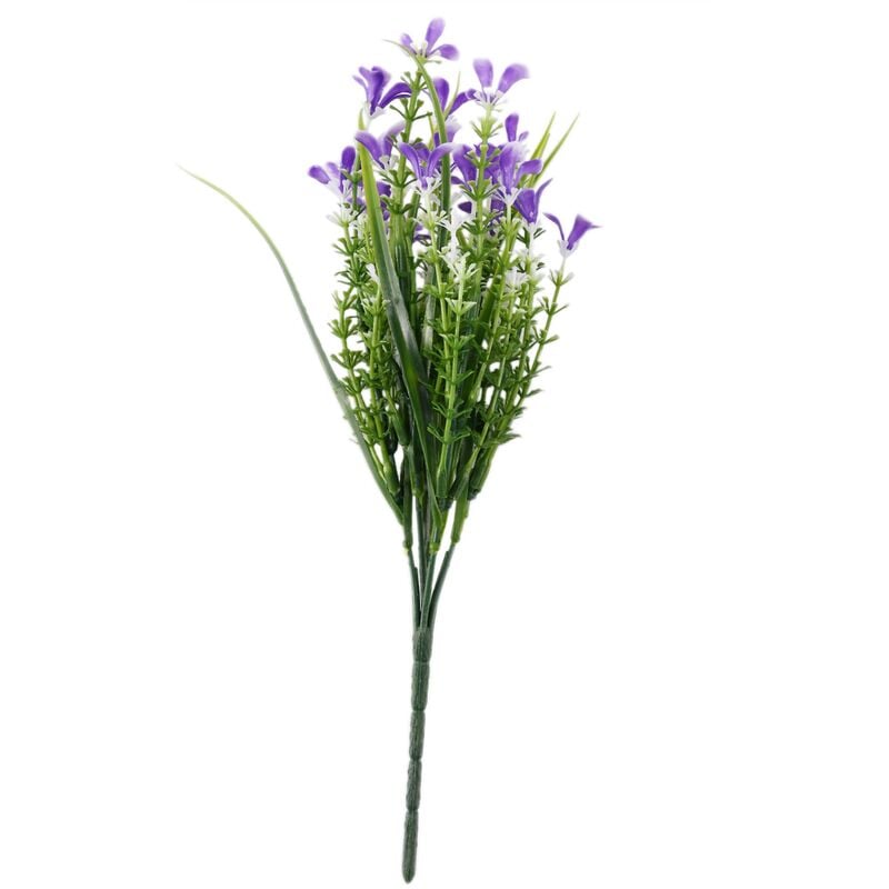 Tlily - Bouquet de fleurs artificielles violetes pour la decoration de / decoration de mariage - 1 bouquet de fleurs par paquet