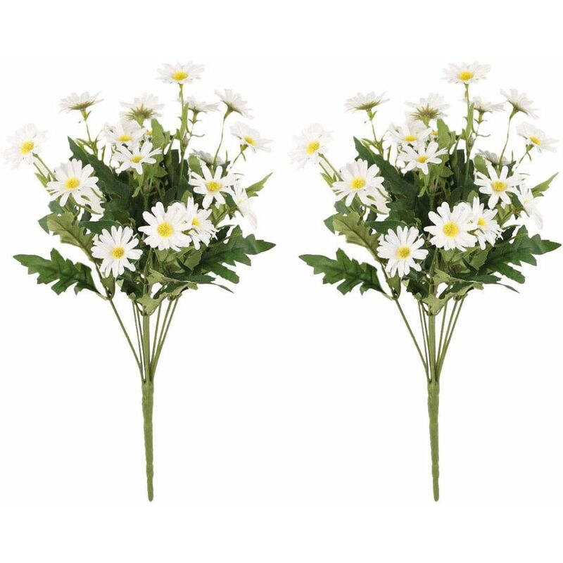 Bouquet de fleurs de marguerite en soie artificielle pour la décoration d'arrangement de centres de table à la maison