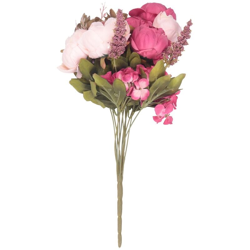 Bouquet de fleurs de pivoine artificielles vintage pour la decoration fonce