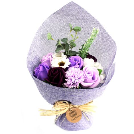 Bouquet De Fleurs De Savon Debout - Violette- Vendu par 1