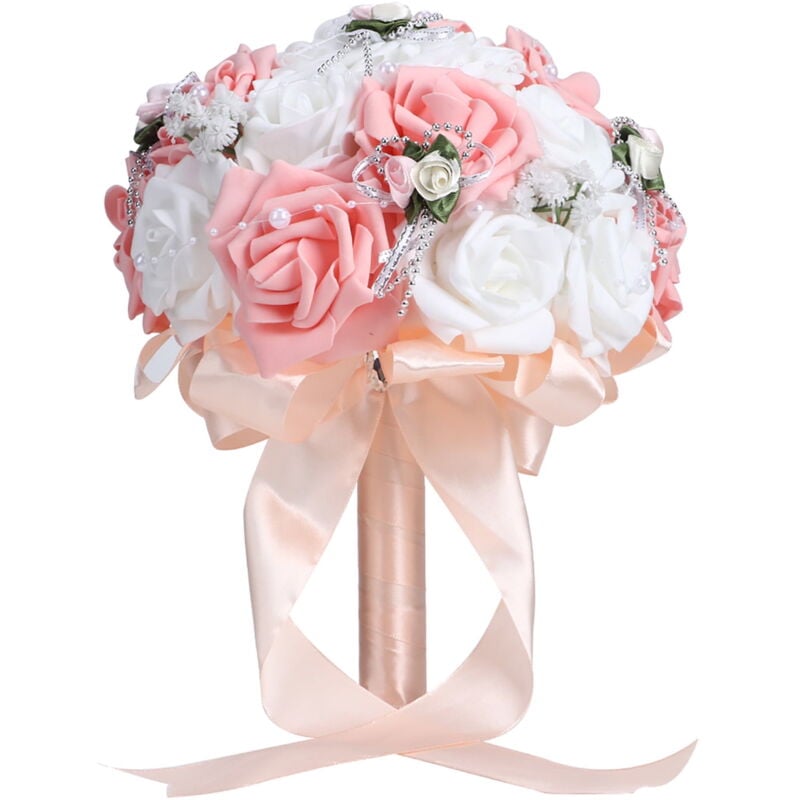 Feiyue - Bouquet de mariage artificiel Simulation mariée tenant une fleur décoration fournitures de mariage