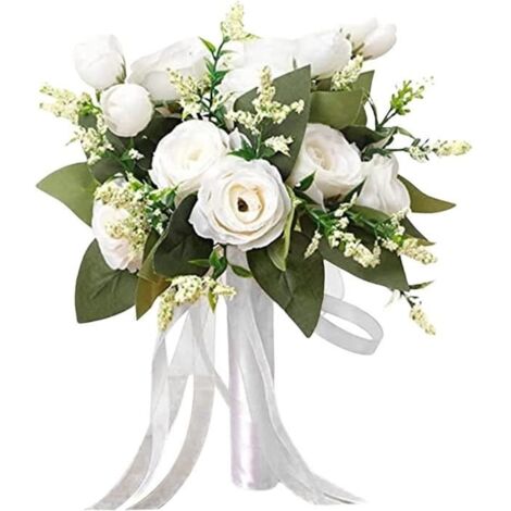 Bouquet de mariée de mariage bouquet de rose artificiel pour les fournitures de fête de vacances à maison de mariage